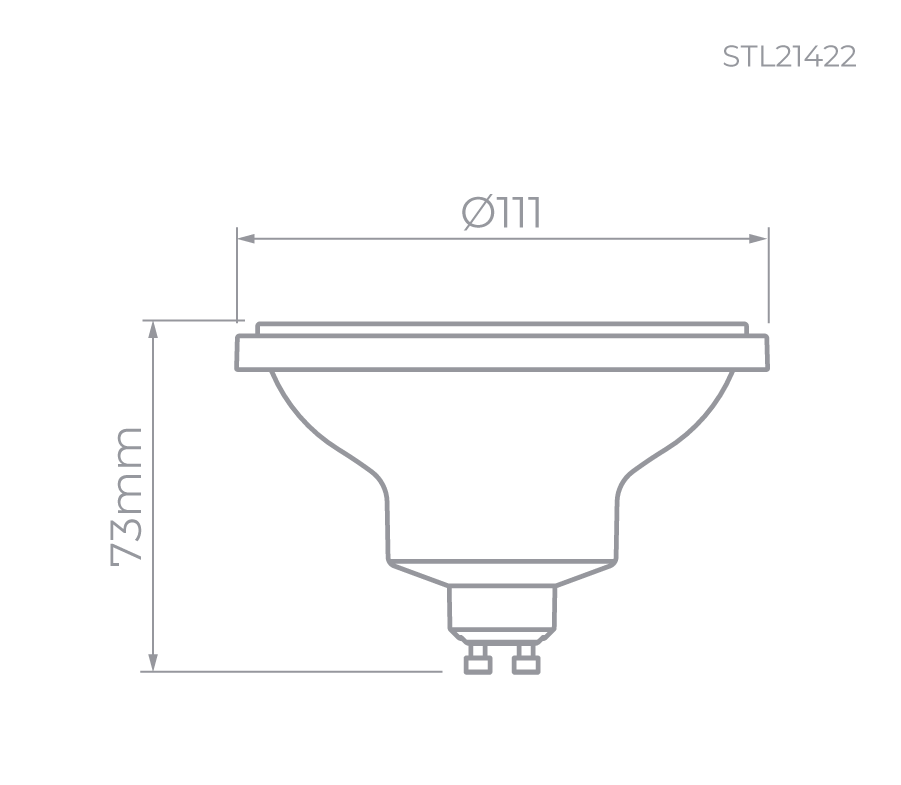 Lâmpada LED AR111 GU10 10° 3000K 11W Bivolt – STL21422/30