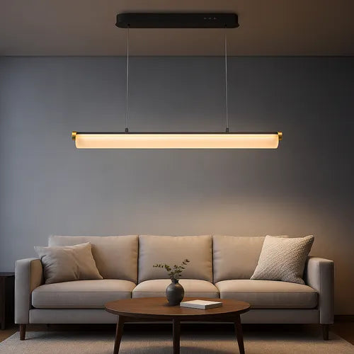 Pendente LED Moderno Preto e Dourado 30W 3000K