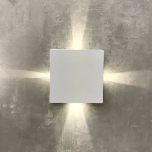 Arandela Balizador Led Ajustável Ip65 4 Fachos 6w 3000k