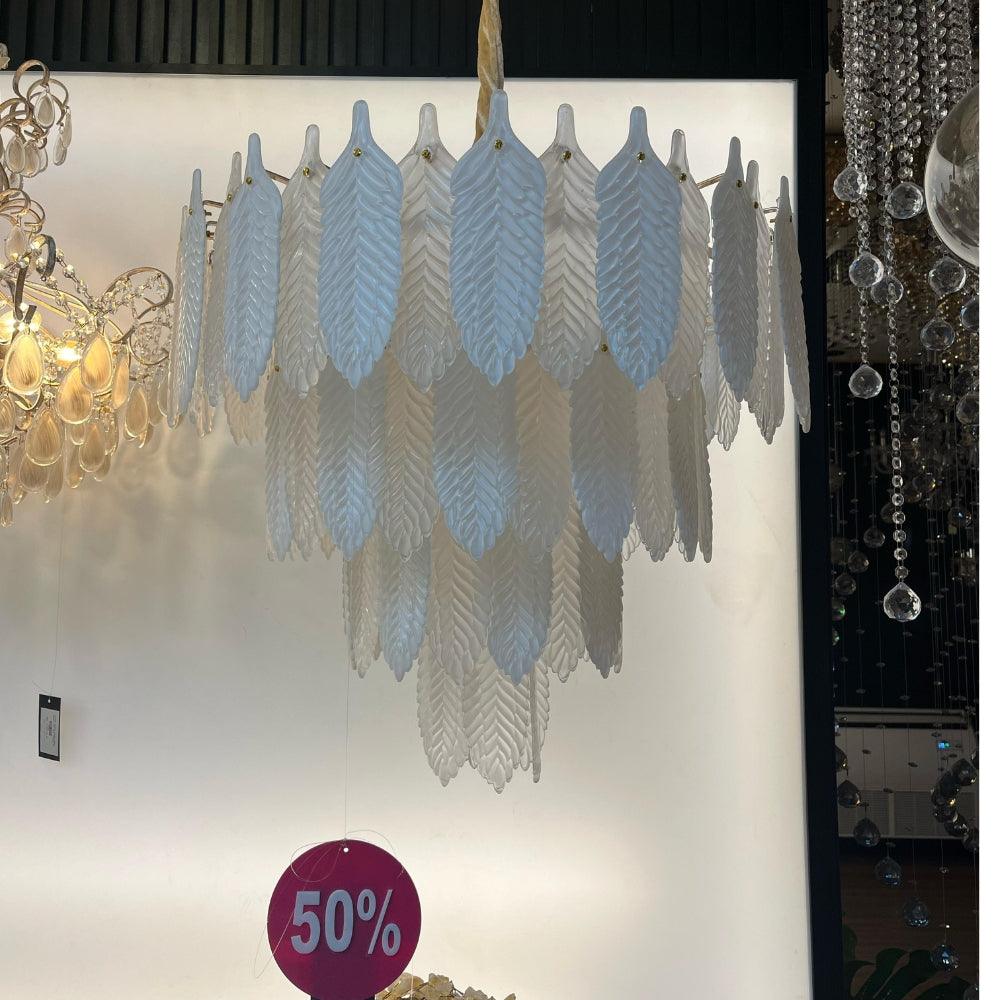 Lustre Pendente de Penas 65cm