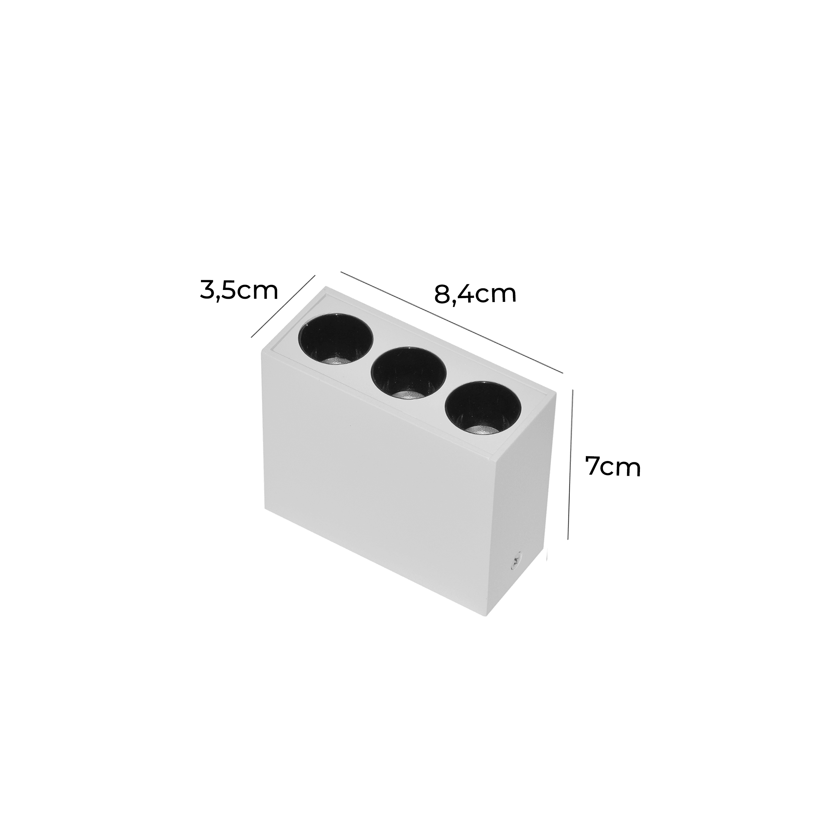 Downlight LED de Sobrepor 3x