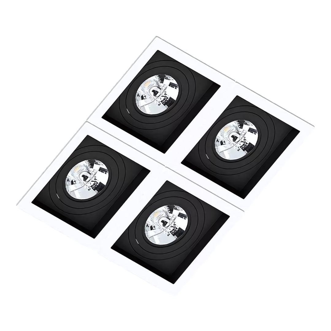 Embutido AR70 Quádruplo Recuado 19,5x19,5cm