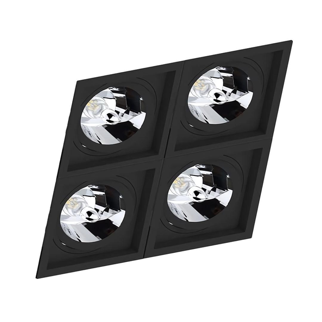 Embutido AR70 Quádruplo Recuado 19,5x19,5cm