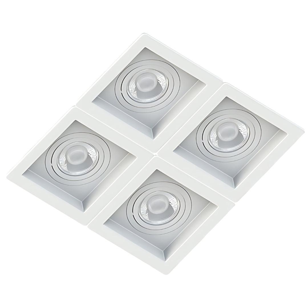 Embutido MR16 Quadruplo Recuado 16,5x16,5cm