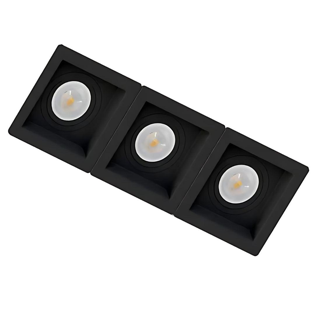 Embutido MR16 Triplo Recuado 25x9cm