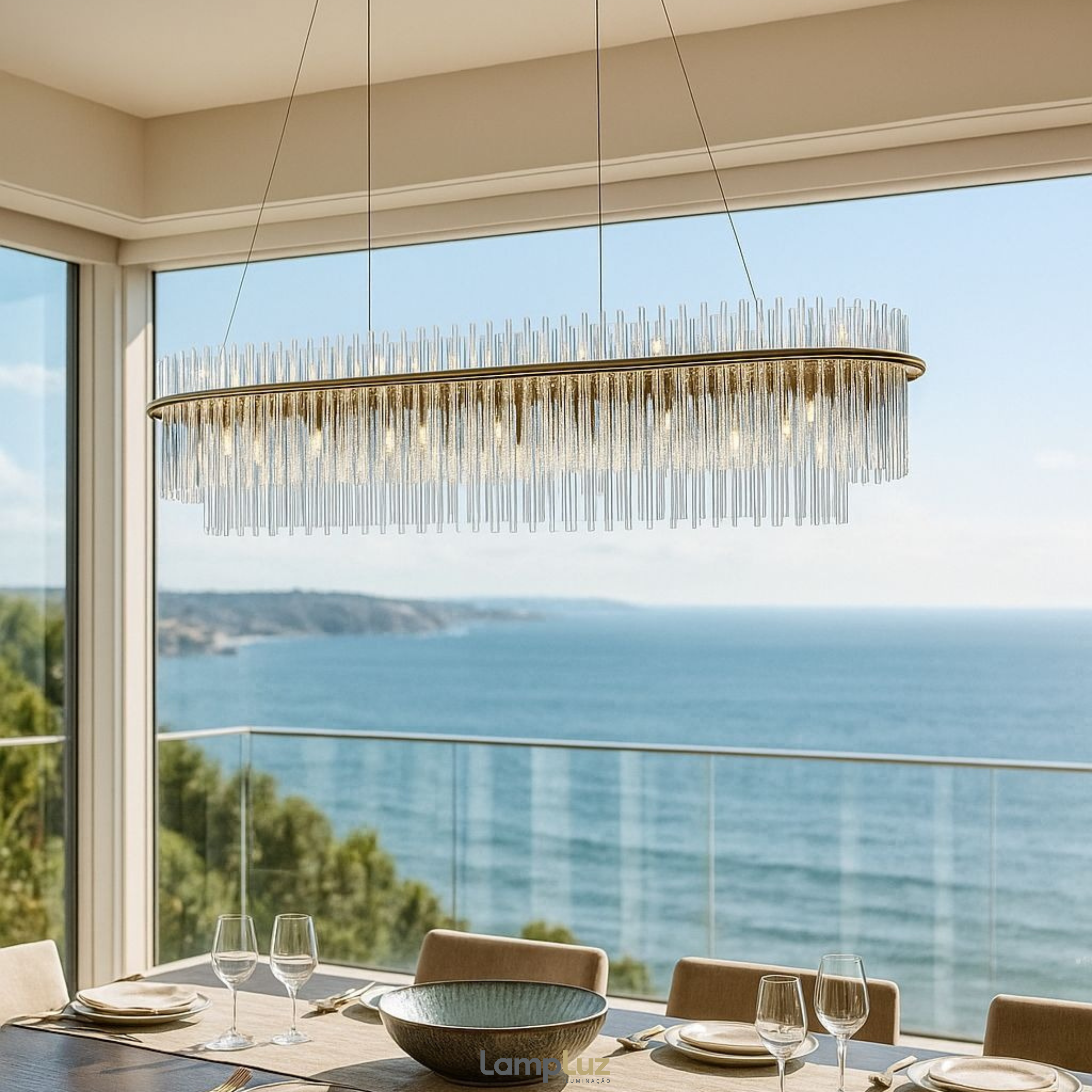 Lustre Pendente Doppler Bella Iluminação