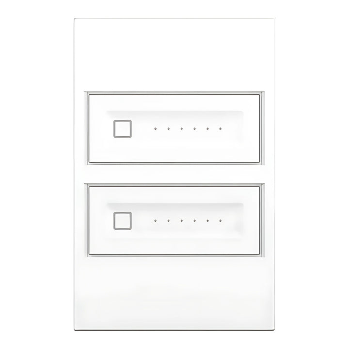 Touch Dimmer Duplo Policarbonato Branco - Stella STO24002BR / STO24002PTO