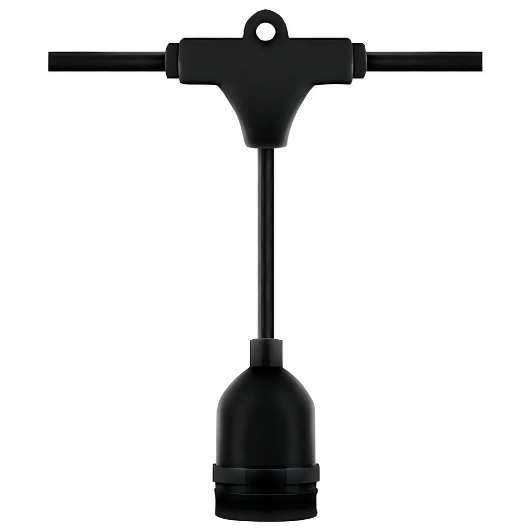 Cordão de Luz Hang 5 m Externo PVC Preto – Stella STH7099