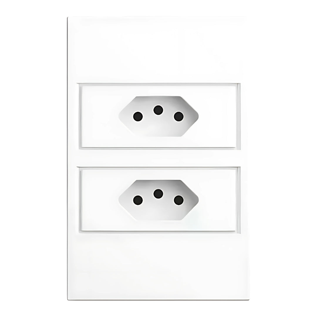 S. Touch Tomada Dupla 10A em Policarbonato – Stella STO24410