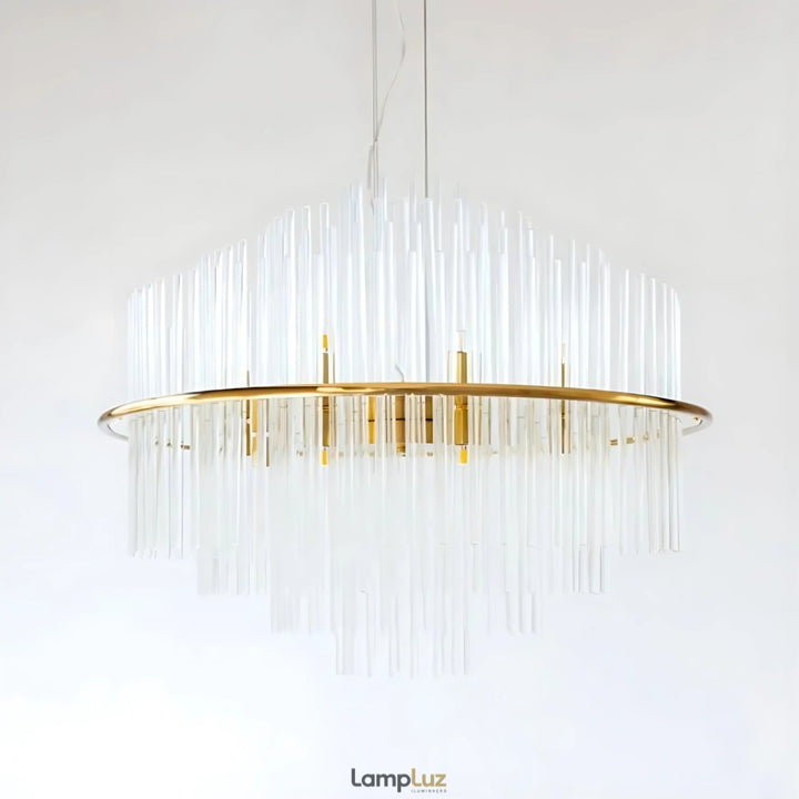 Lustre Pendente Doppler Redondo Bella Iluminação