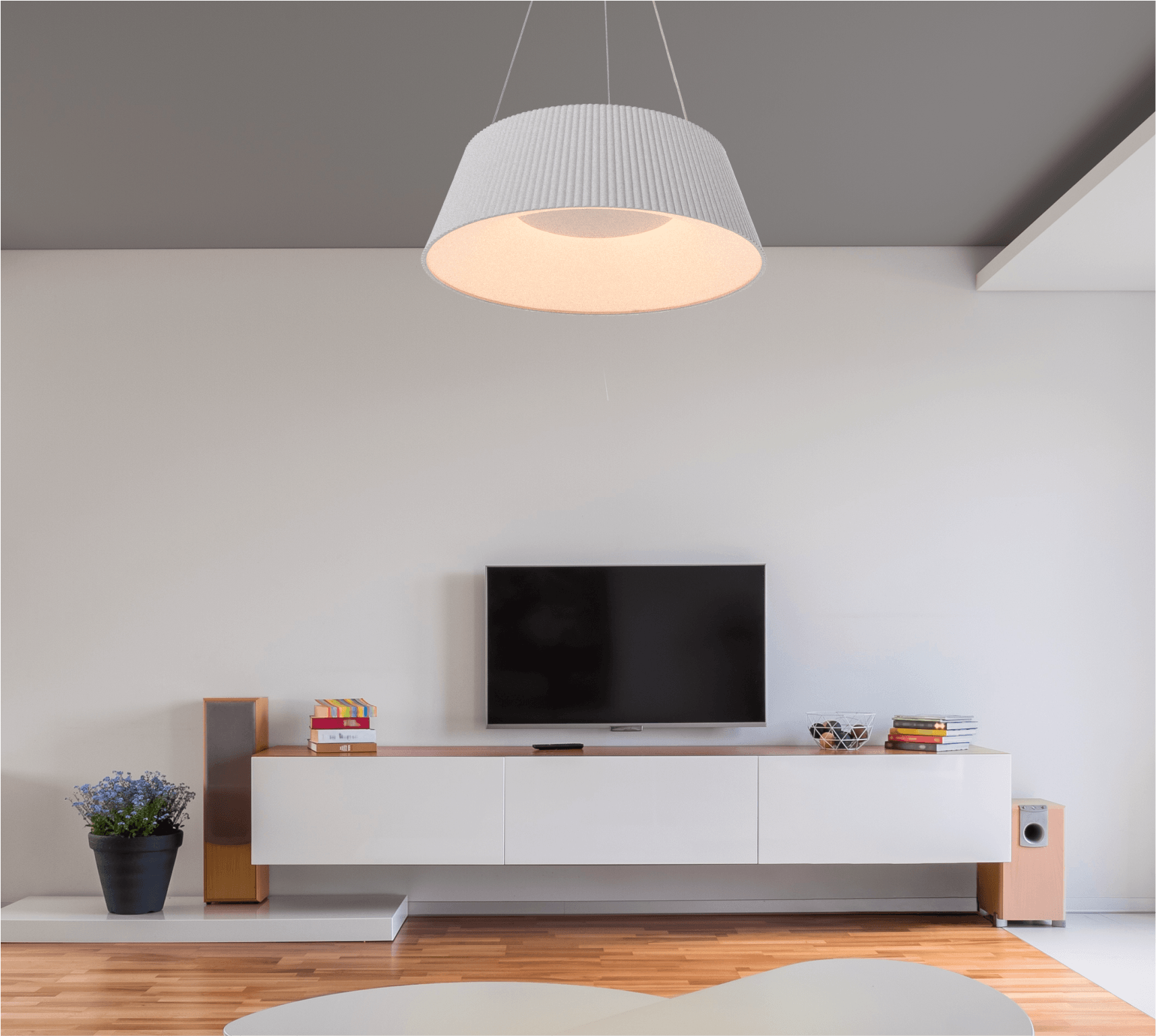 PENDENTE MAKE LED 460X460 36W 3000/4000/6000K AUTOVOLT