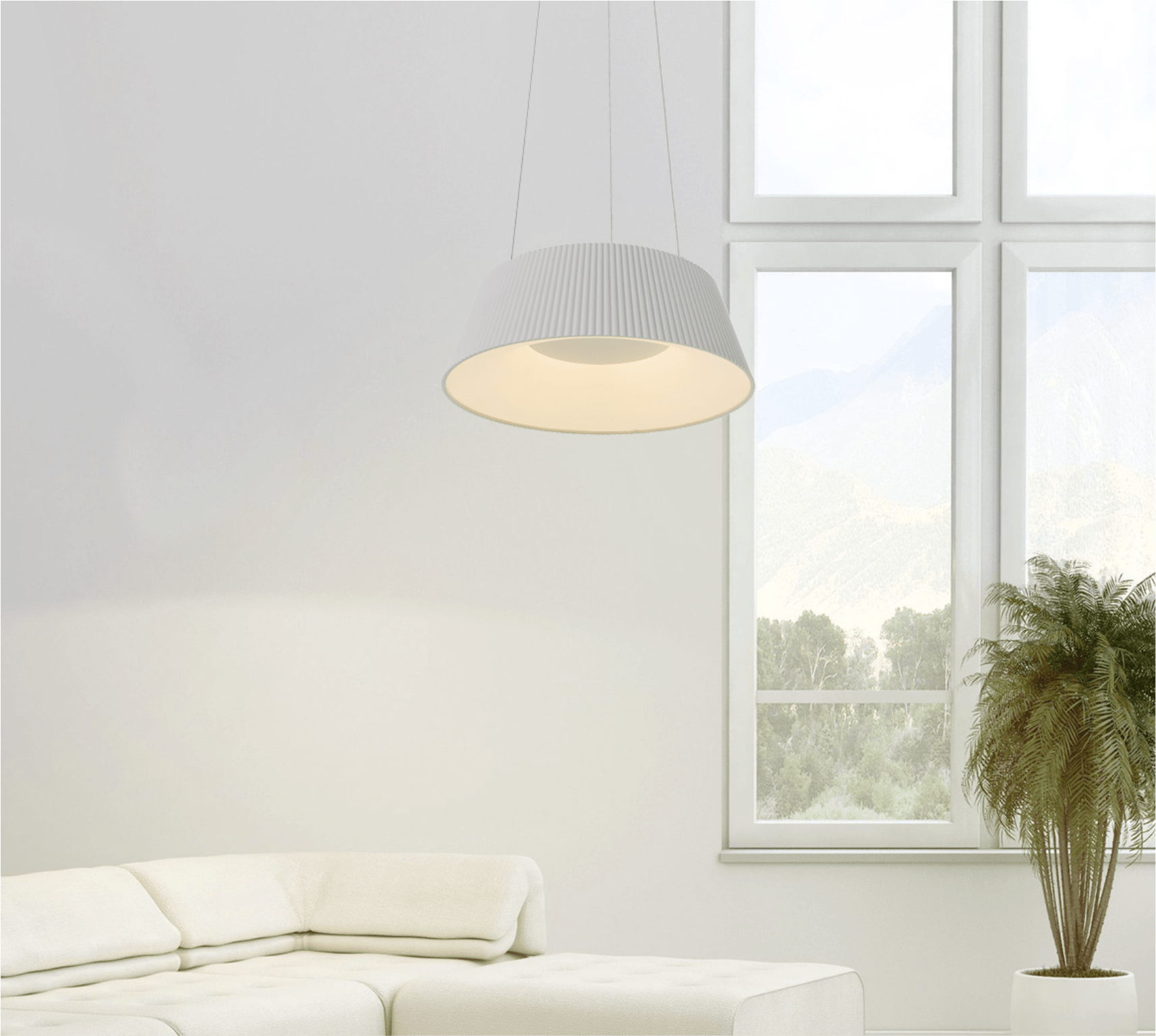 PENDENTE MAKE LED 460X460 36W 3000/4000/6000K AUTOVOLT