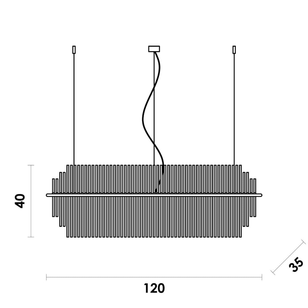 Lustre Pendente Doppler Bella Iluminação