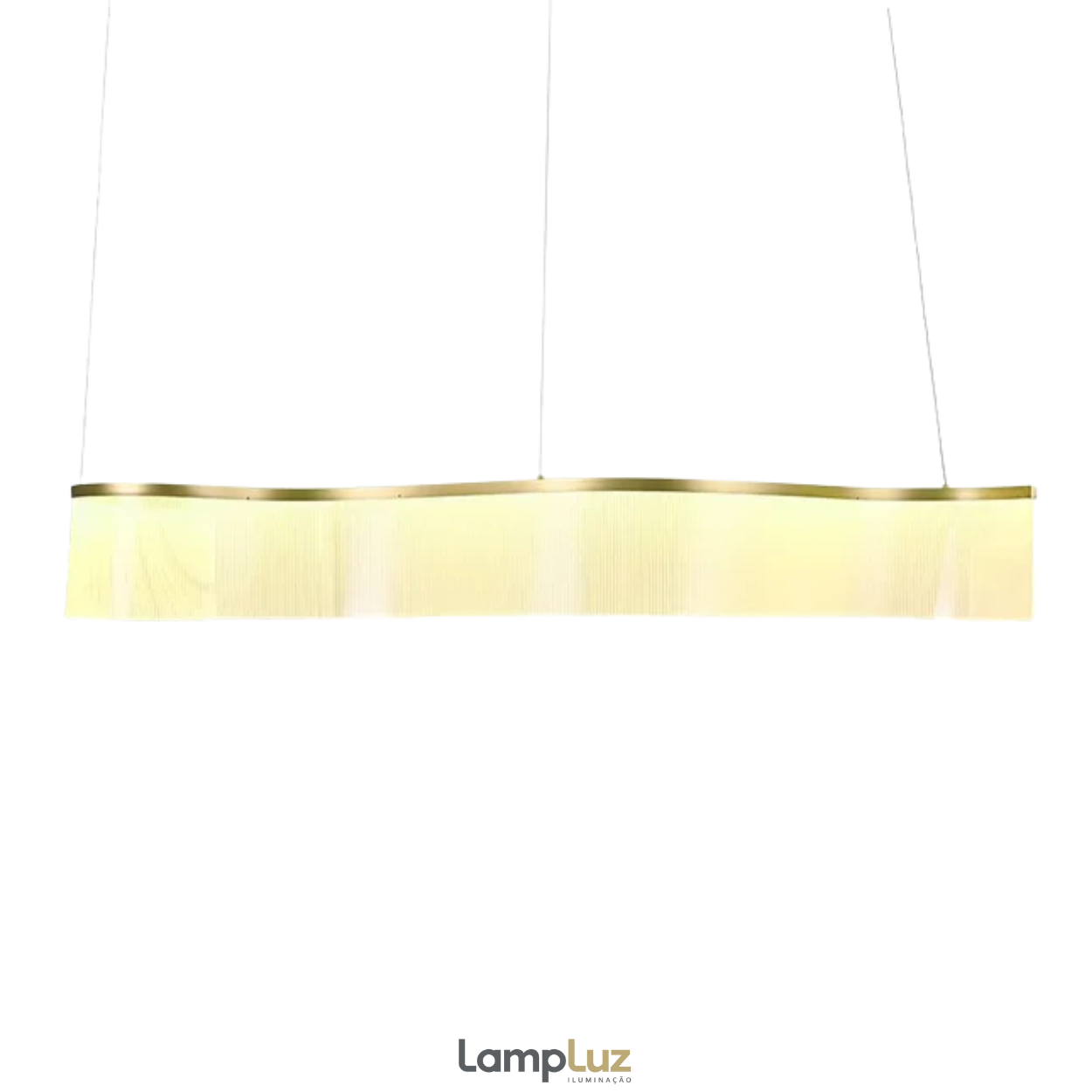 Pendente LED Sinuous 3000k 45w 150cm