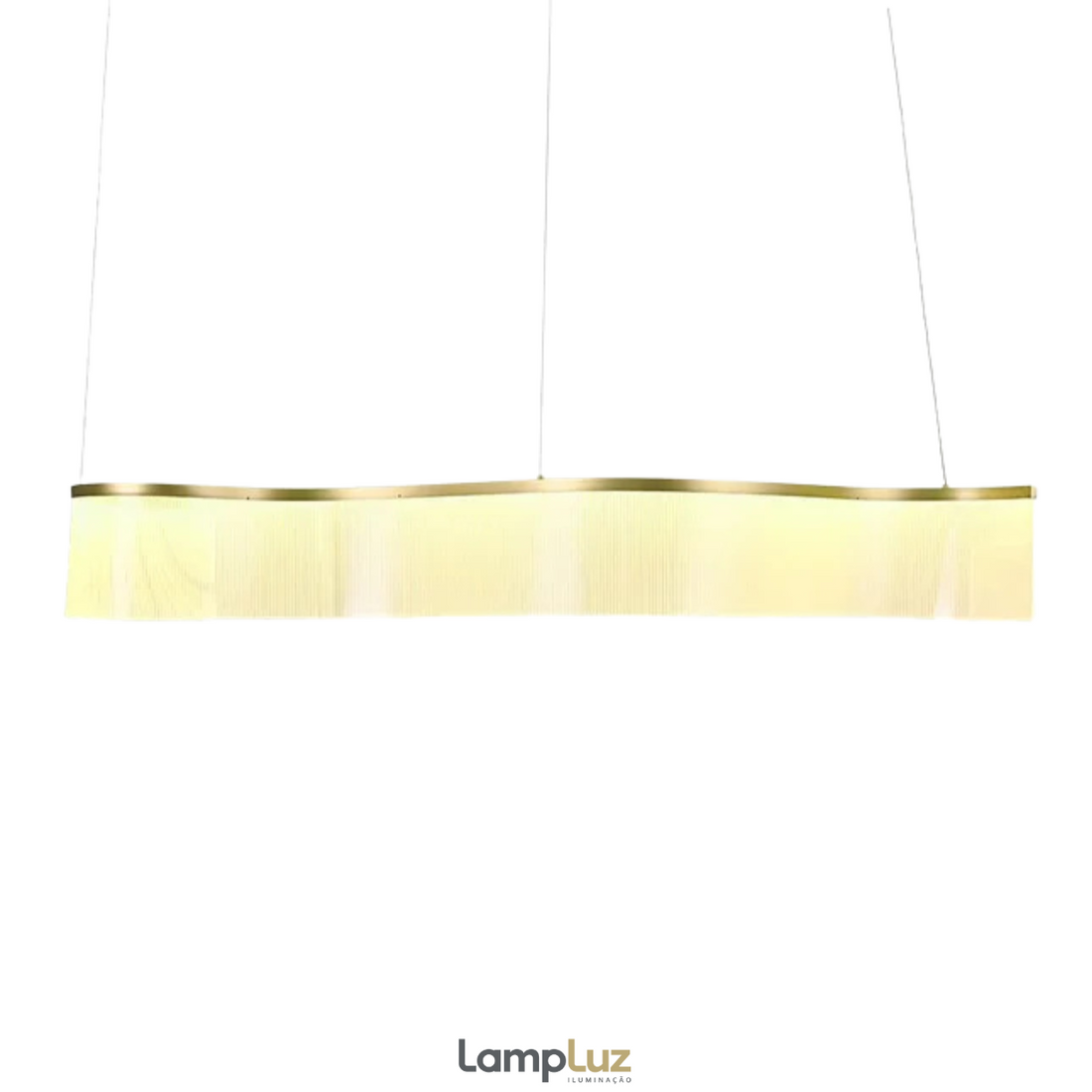 Pendente LED Sinuous 3000k 45w 150cm
