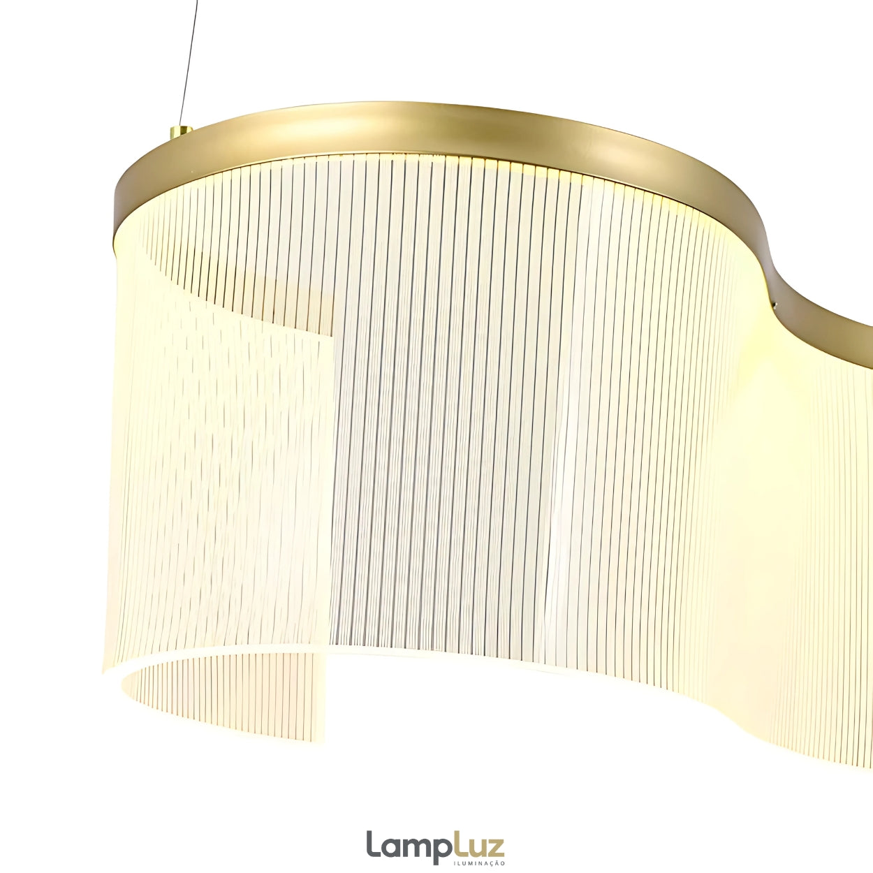 Pendente LED Sinuous 3000k 45w 150cm